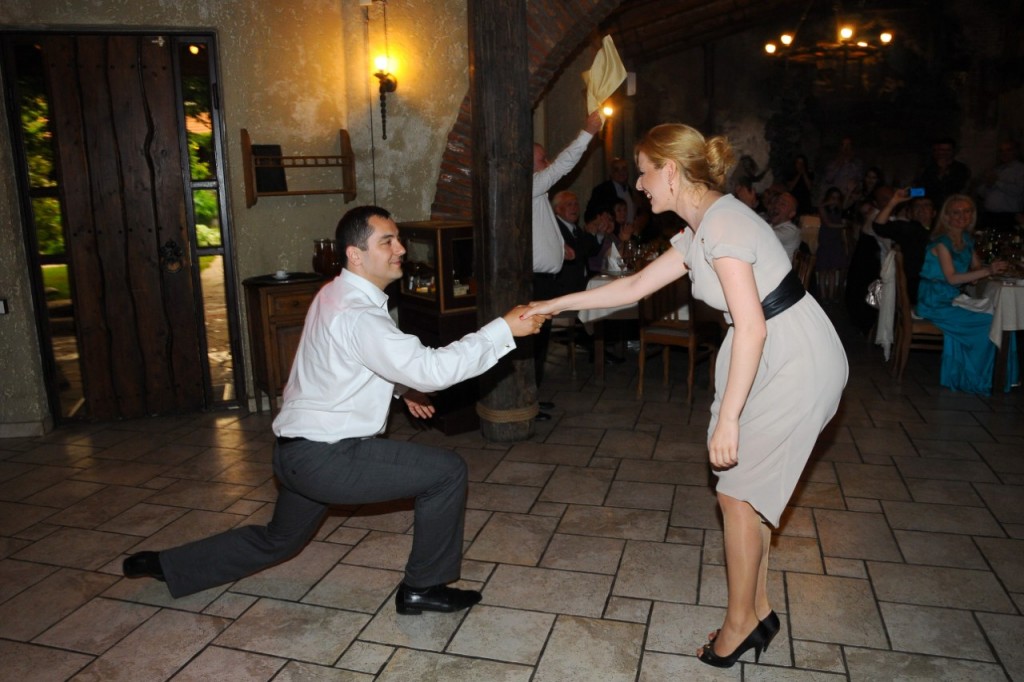Zaplesali su i gruzijski ples na svadbi u Tbilisiju.
