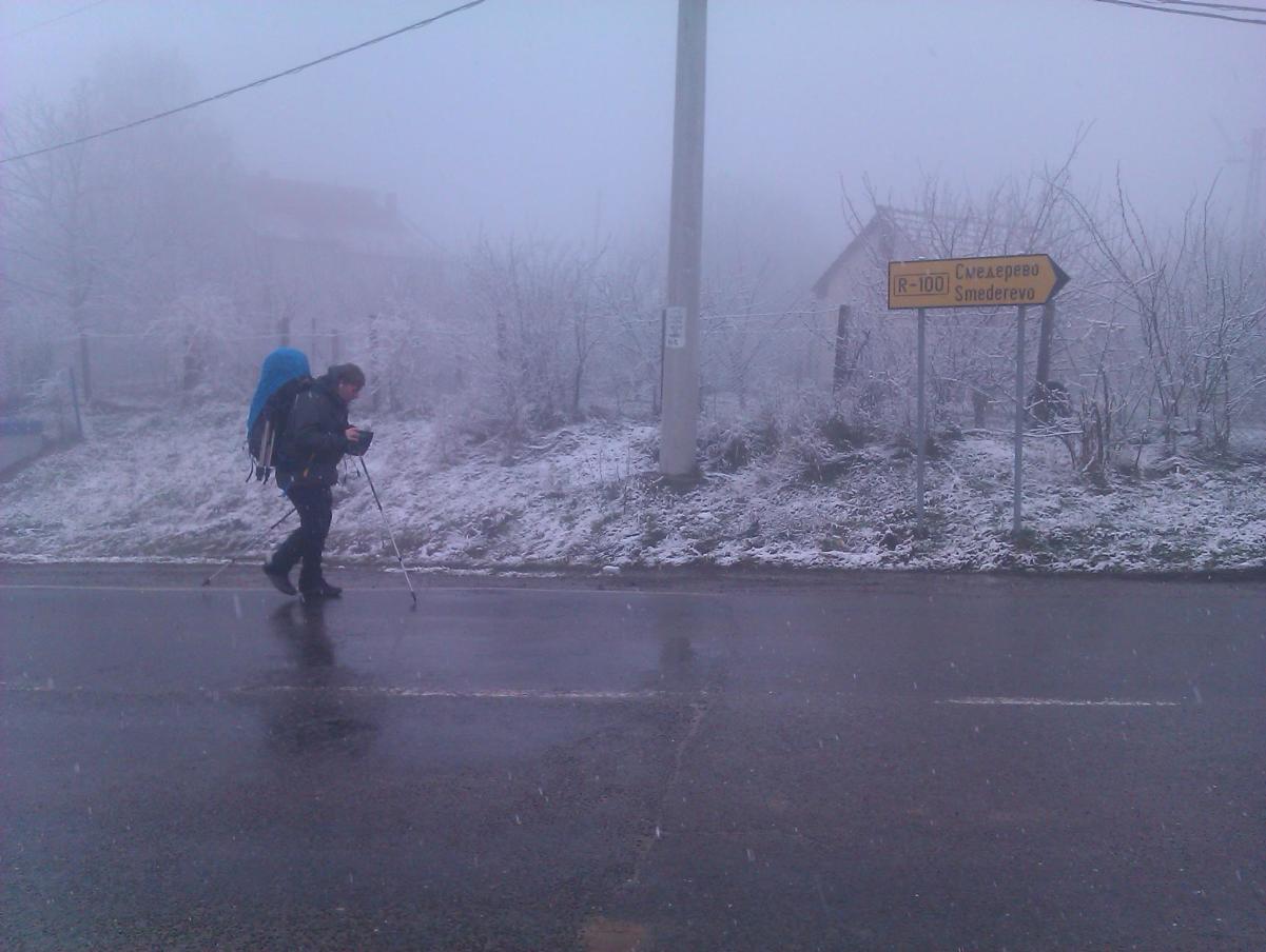 Po snegu ka Smederevu